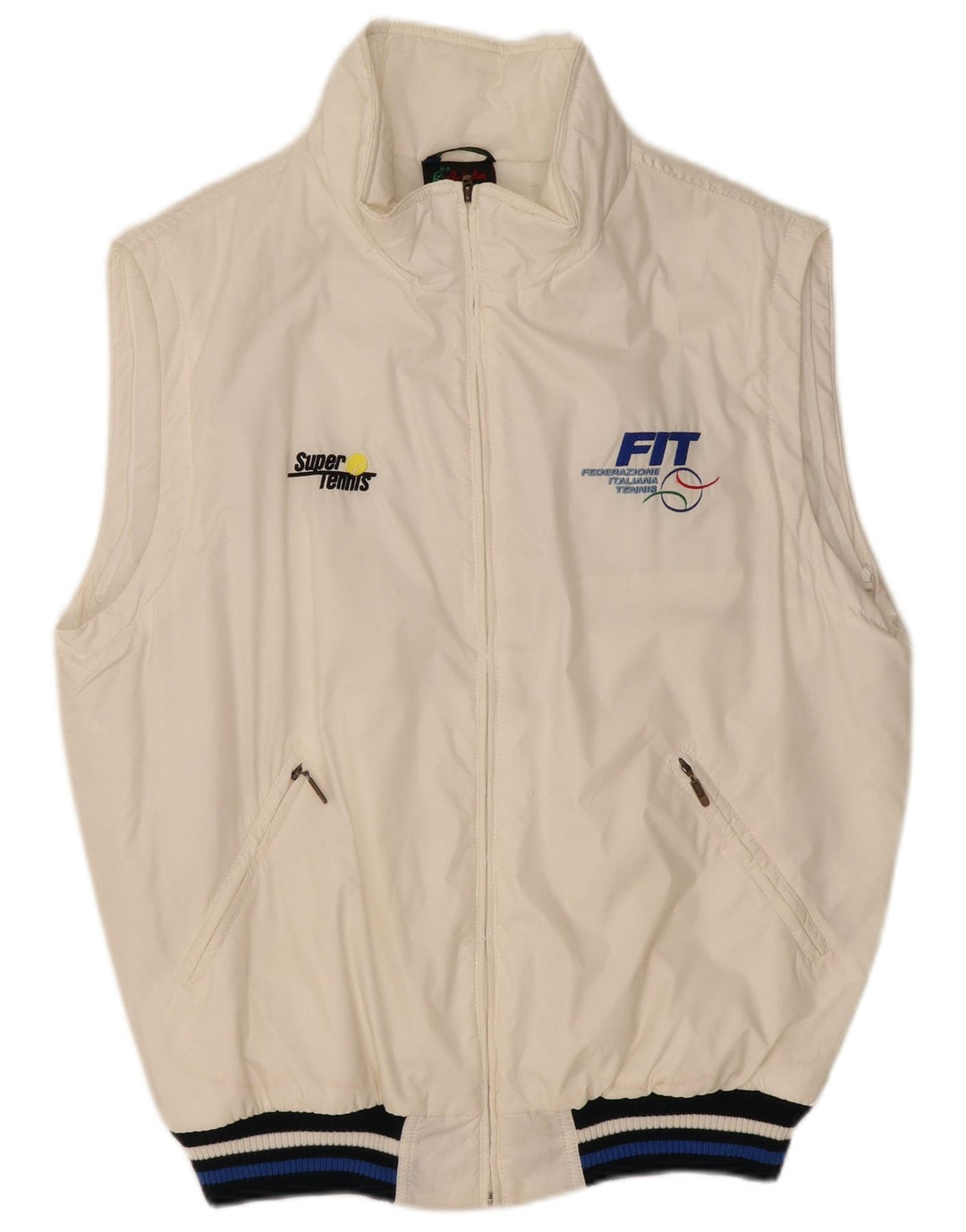AUSTRALIAN L'ALPINA Mens Gilet UK 40 Large White Polyamide