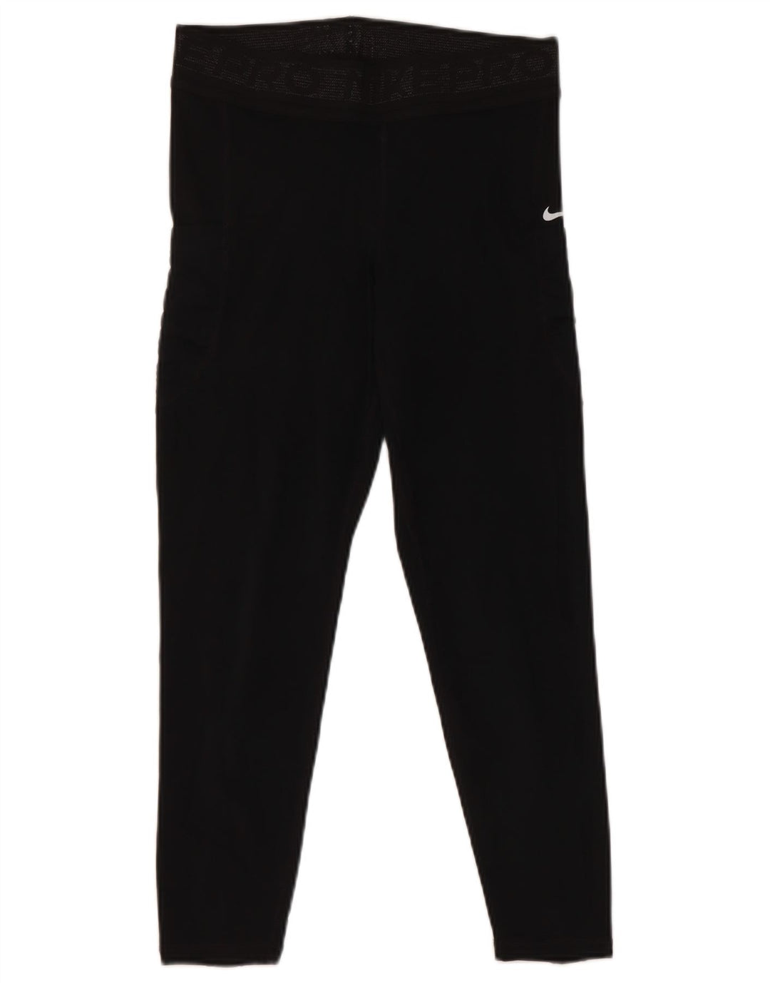 Nike Damen Crop Leggings UK 12 Mittelschwarzes Polyester