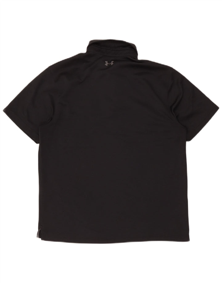 Under Armour Herren-Poloshirt, großes schwarzes Polyester