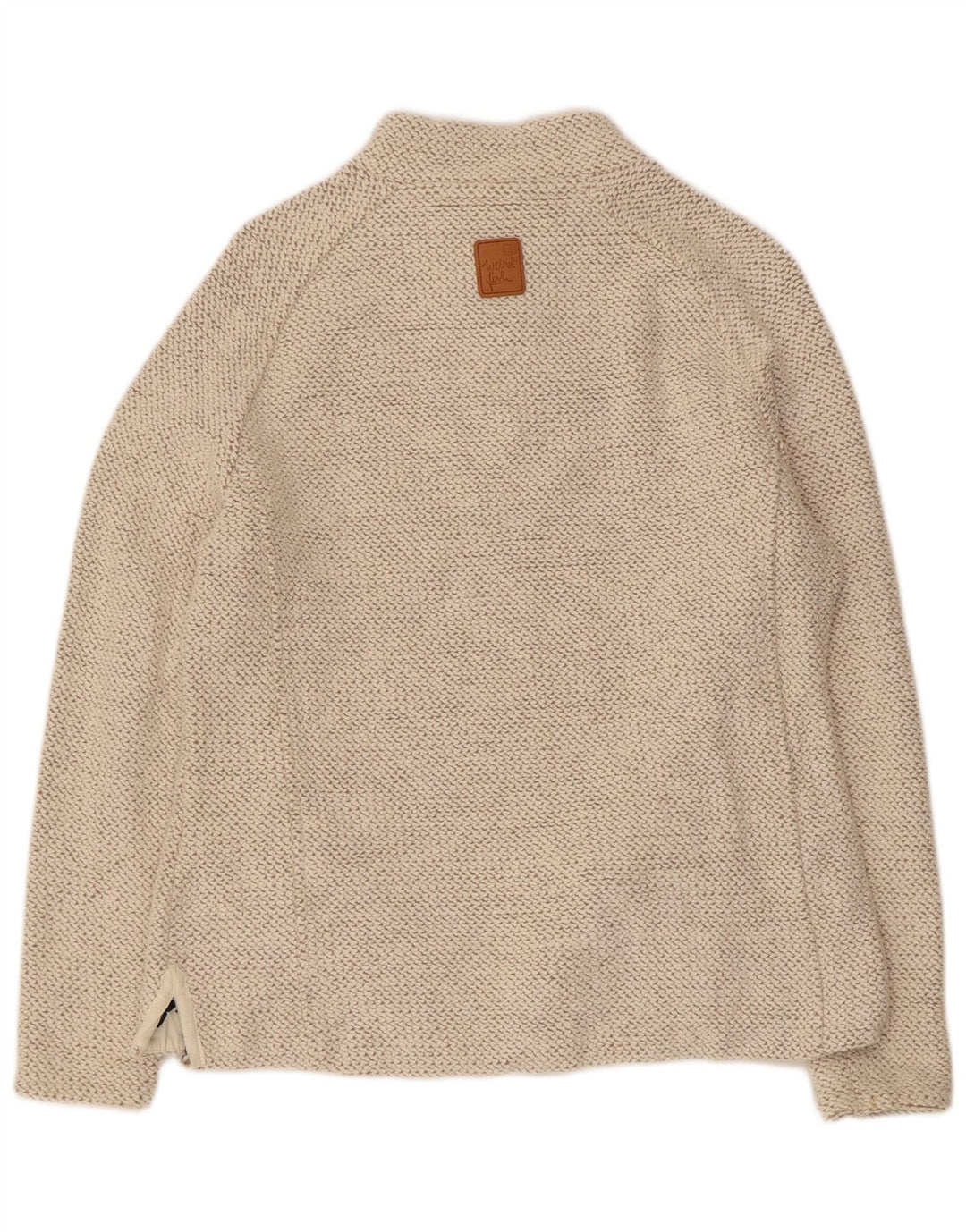 Weird Fish Damen-Sweatshirt mit Reißverschluss am Hals, UK 12, mittelgraue Baumwolle