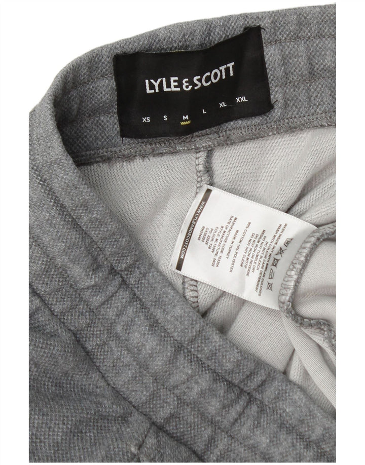Lyle & Scott Herren-Trainingshose, Jogginghose, mittelgraue Baumwolle
