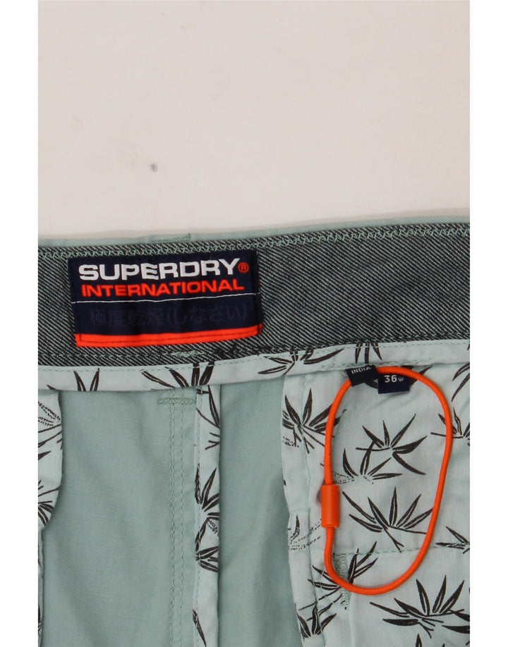SUPERDRY Herren-Chinoshorts W36, Größe L, Blau, Baumwolle