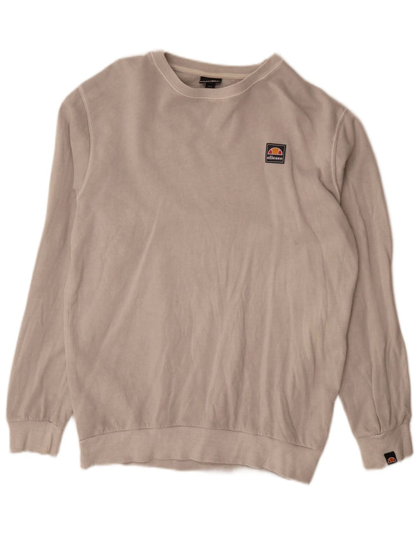 Fila Herren Sweatshirt Pullover Small Grau Baumwolle