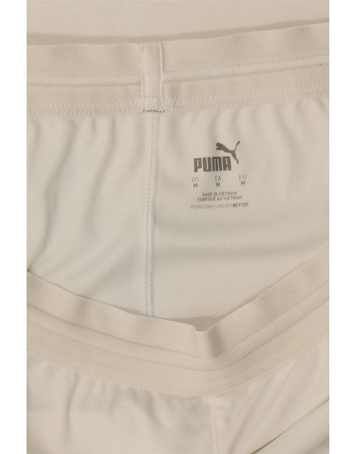 PUMA Mens Sport Shorts Medium  White Polyester Vintage Puma and Second-Hand Puma from Messina Hembry 