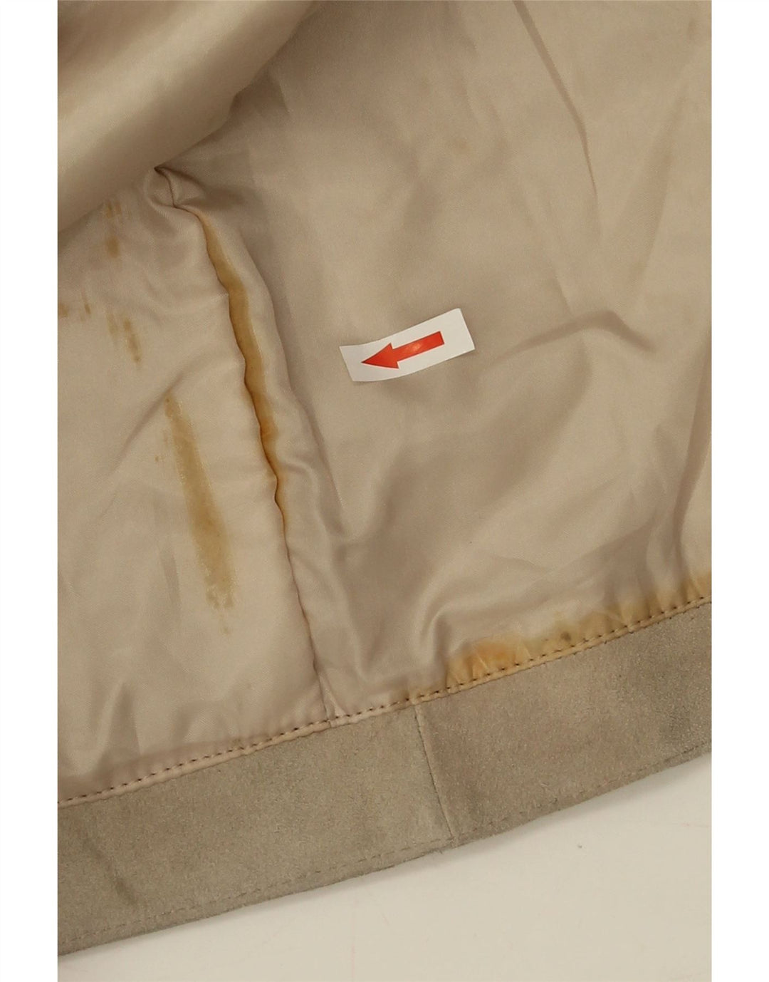Jet Plane Damen Wildledermantel IT 42 Mittelbeiges Leder