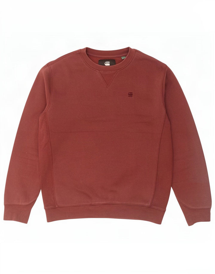 G-Star Herren-Sweatshirt-Pullover, mittlere kastanienbraune Baumwolle