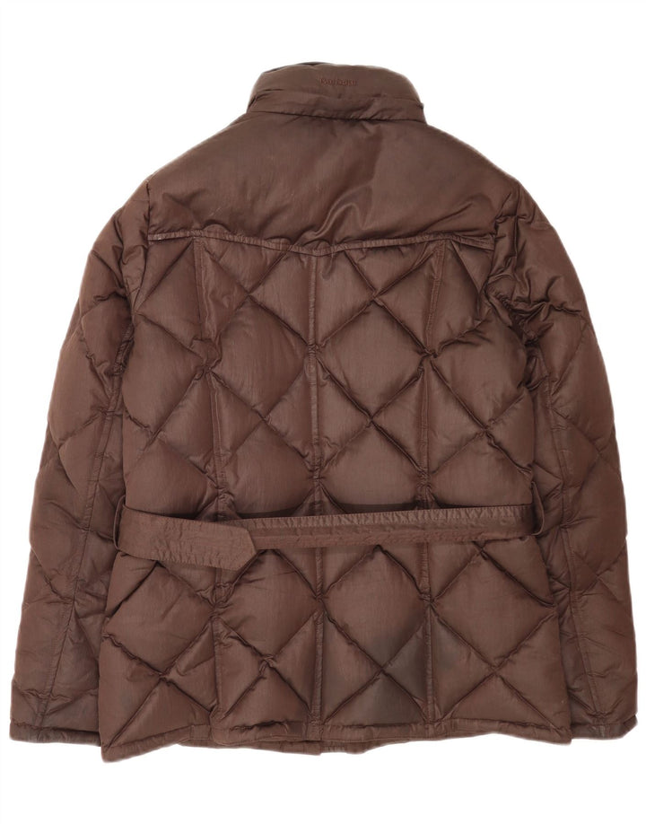 Barbour Damen Wattierte Jacke UK 12 Mittelbraunes Polyester