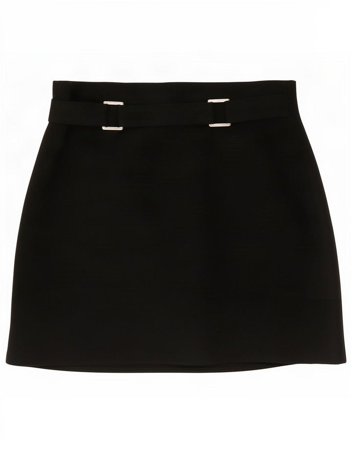 Zara Damen Minirock EU 40 Medium W30 Schwarz