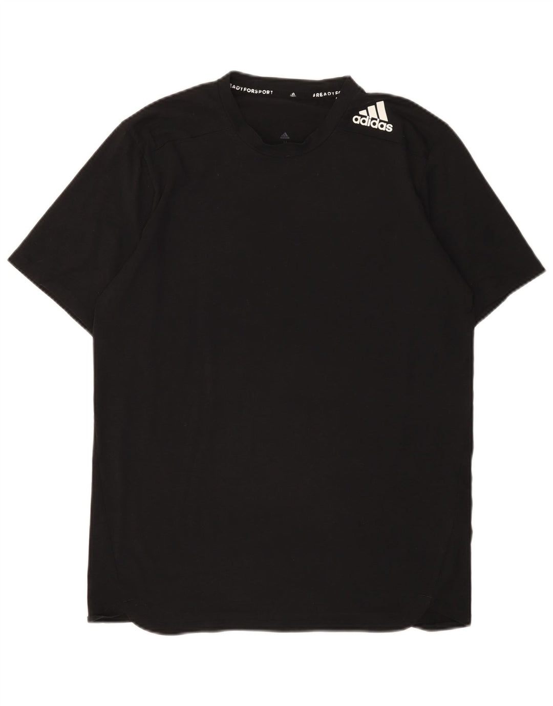 Adidas Herren T-Shirt Top Medium Schwarz Polyester