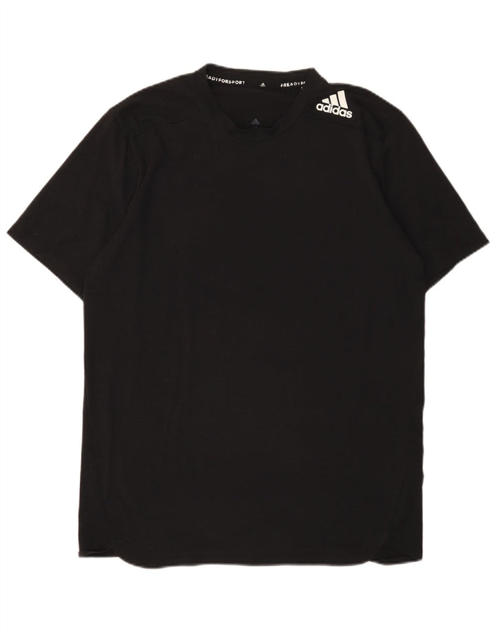 Adidas Herren T-Shirt Top Medium Schwarz Polyester