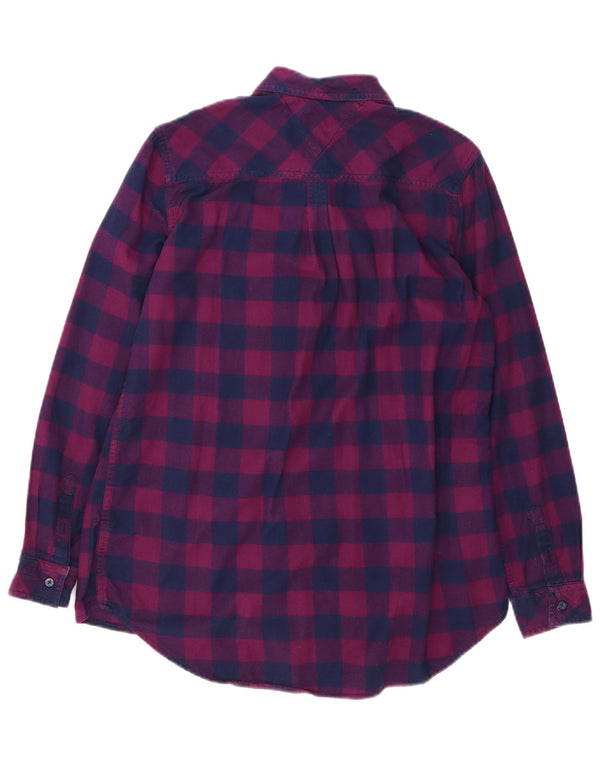 Tommy Hilfiger Damen Overshirt-Hemd UK 10 Small Purple Check