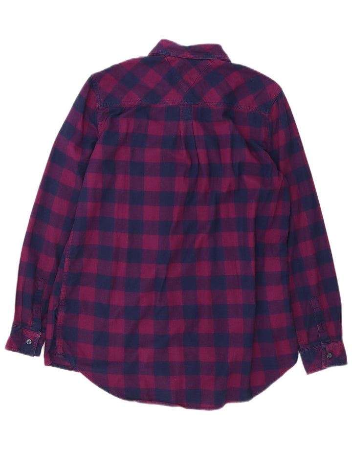 Tommy Hilfiger Damen Overshirt-Hemd UK 10 Small Purple Check