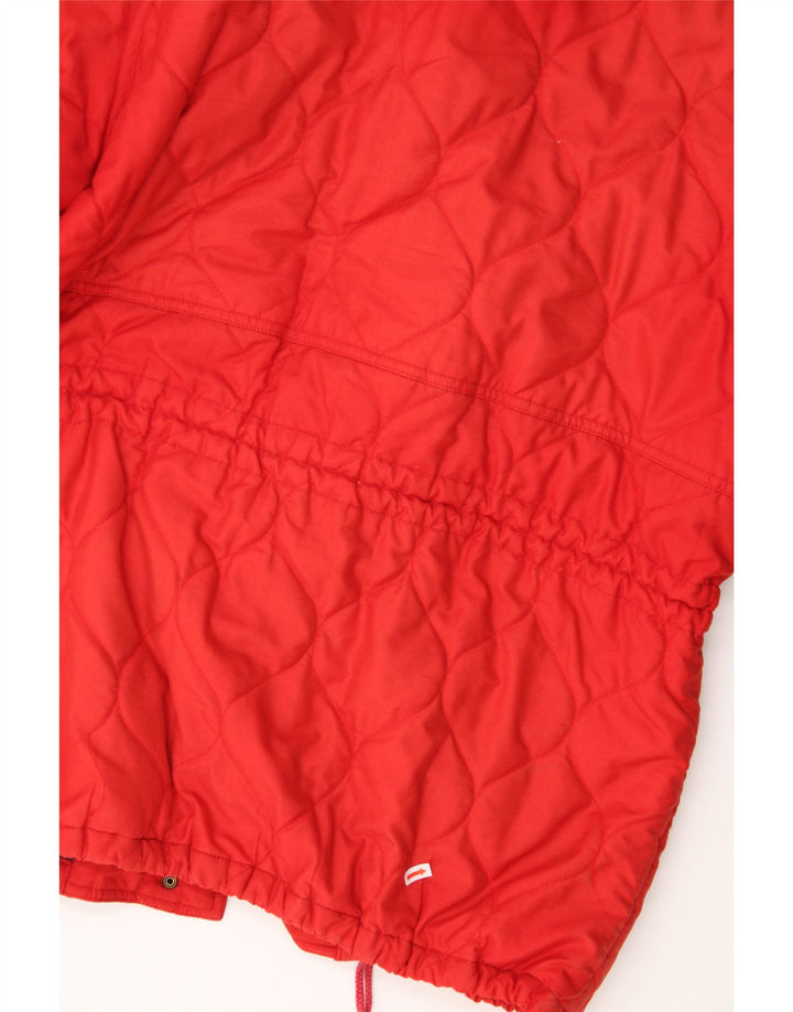 GLOBE TROTTER Womens Hooded Windbreaker Coat UK 18 XL Red Polyester Vintage Globe Trotter and Second-Hand Globe Trotter from Messina Hembry 
