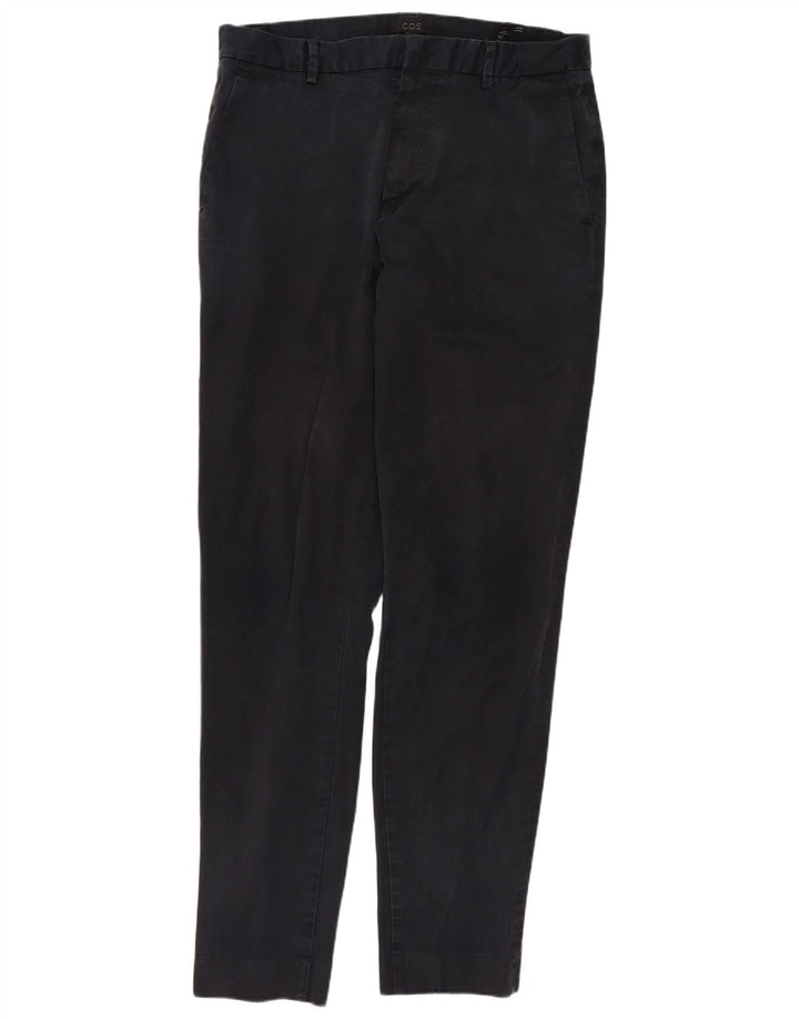 COS Slim Chino-Hose für Herren, EU 48, Größe M, W30, L31, Marineblau, Baumwolle