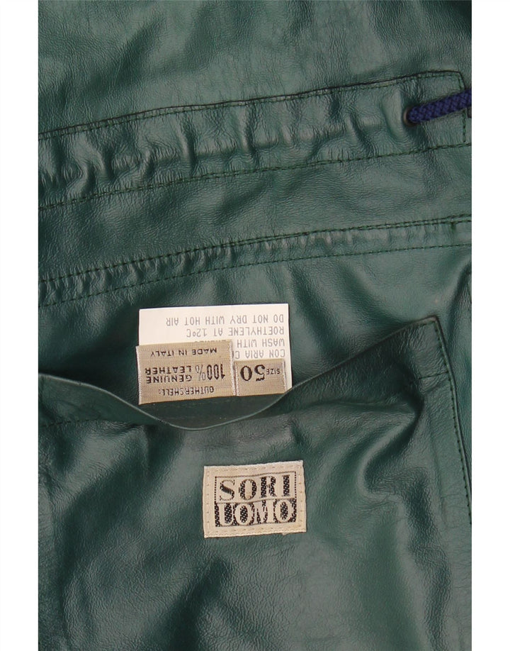 Vintage Herren Wildlederjacke IT 50 Großes marineblaues Leder