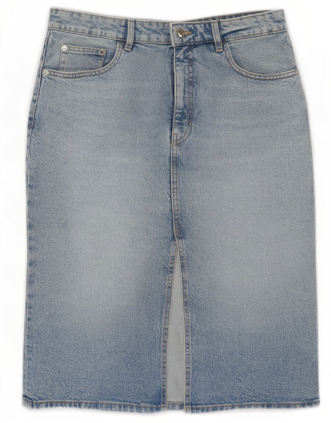 Zara Damen Jeansrock Large W30 Blau