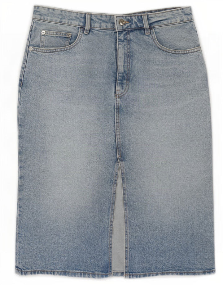 Zara Damen Jeansrock Large W30 Blau