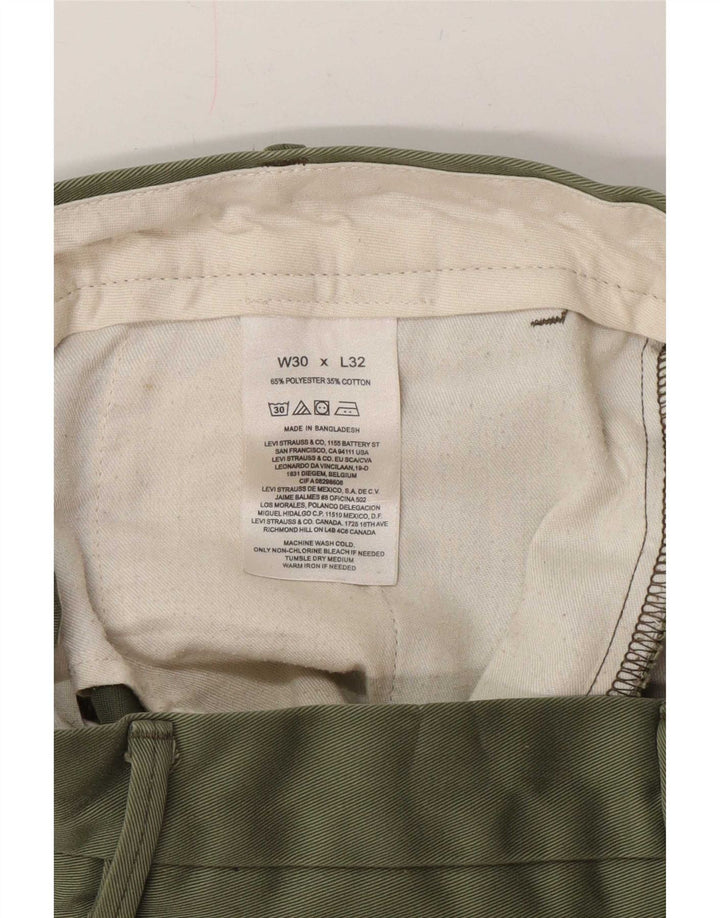 Levi's Herren gerade Chinohose W30 L32 grünes Polyester