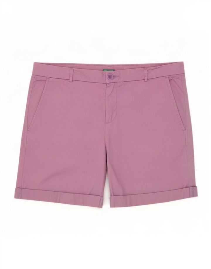 Benetton Damen Chinoshorts IT 44 Medium W34 Lila