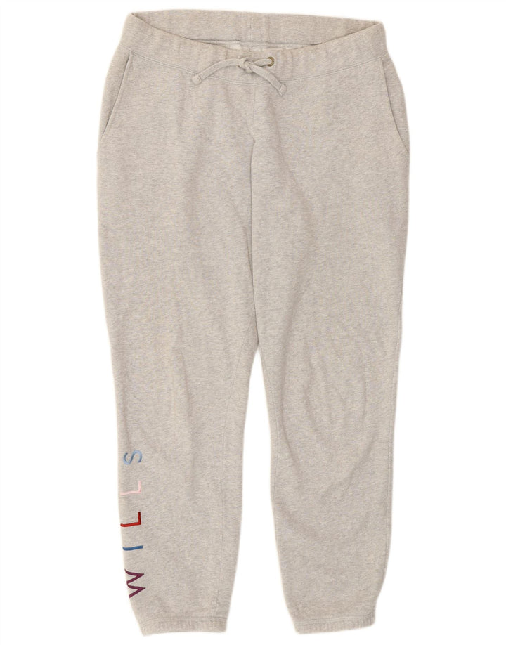 Jack Wills Damen-Trainingshose mit Grafik, Jogginghose, UK 12, Mittelgrau