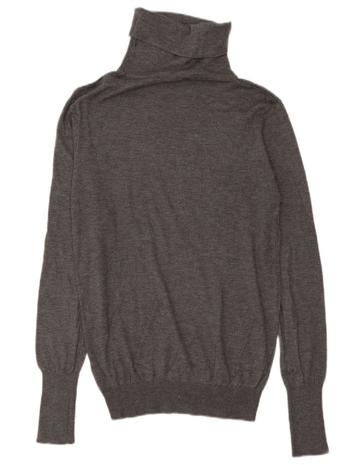 Zara Damen-Pullover mit Rollkragen, Gr. 14, Mittelgrau, Modal