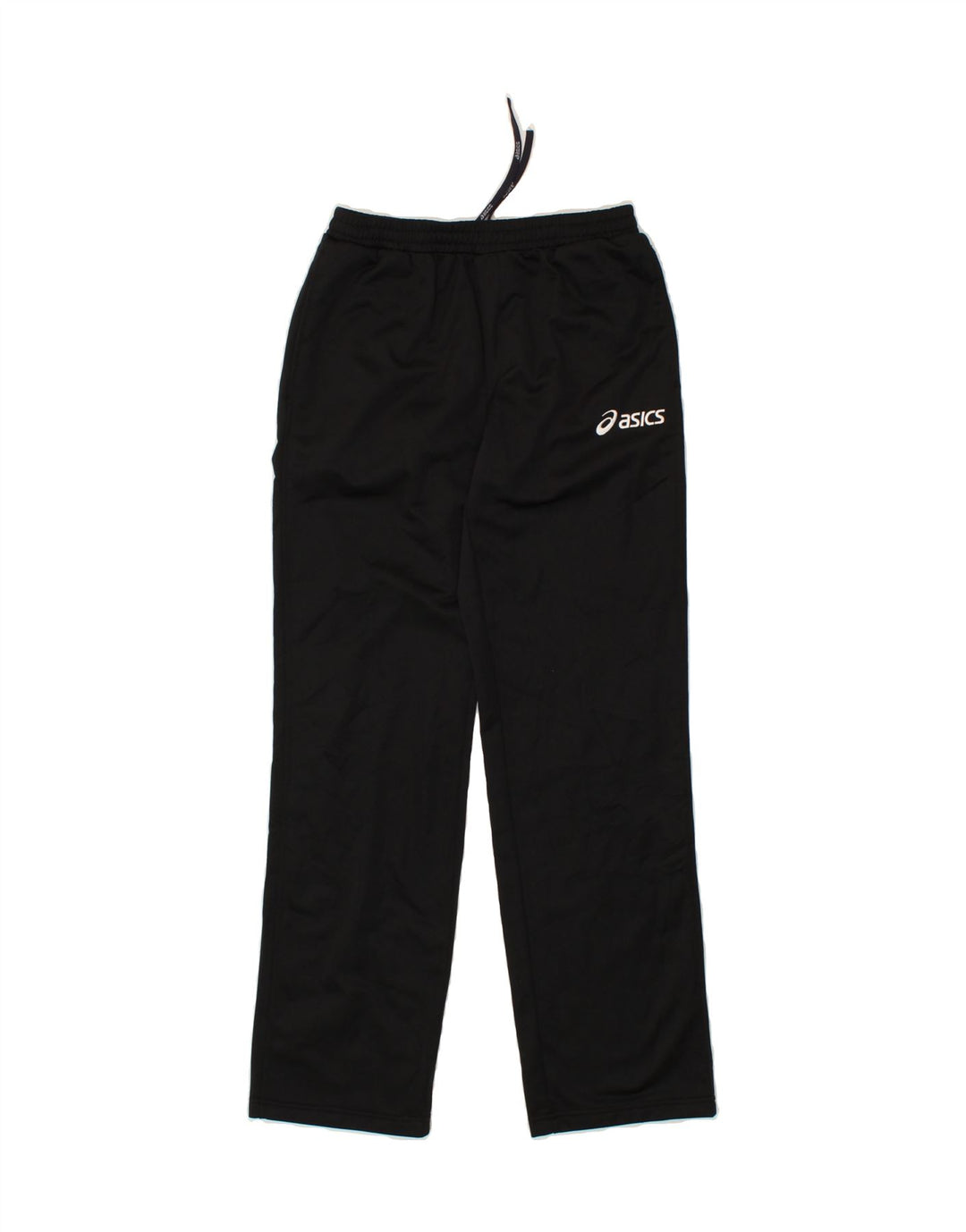ASICS Boys Tracksuit Trousers 13-14 Years Black Polyester Vintage Asics and Second-Hand Asics from Messina Hembry 