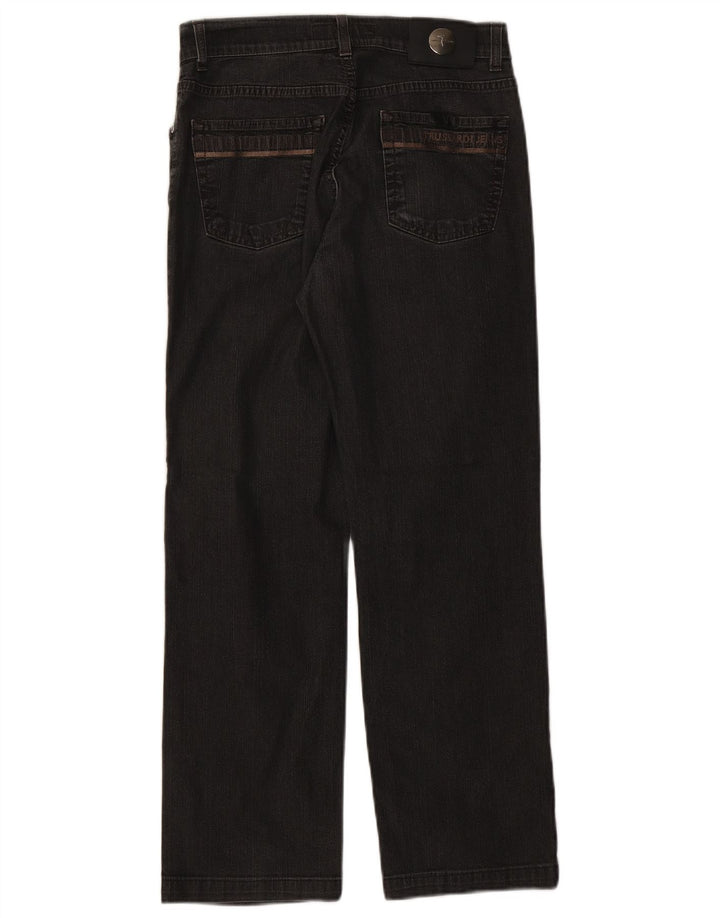 TRUSSARDI Damen Straight Jeans W31 L27 Grau