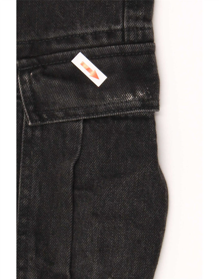 Kiabi Herren Cargo Straight Jeans IT 50 Large W34 L31 Schwarz