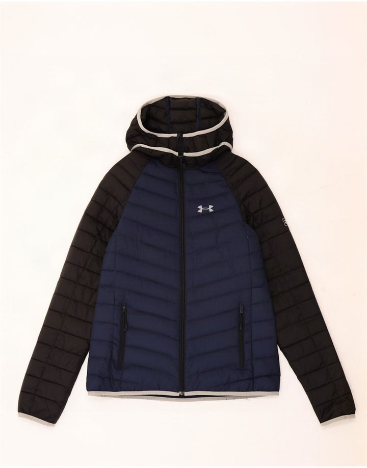 Jack Wolfskin Damen Wattierte Jacke UK 12 Medium Navy Blue Colourblock