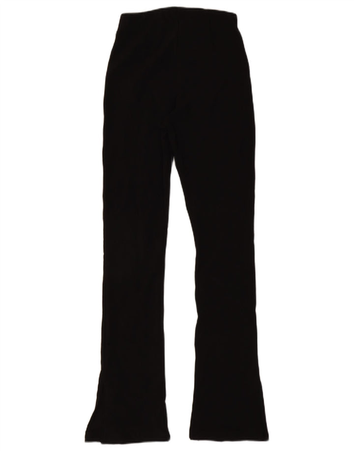 Zara Damen-Flare-Freizeithose, Größe S, W26, L30, Schwarz, Polyester