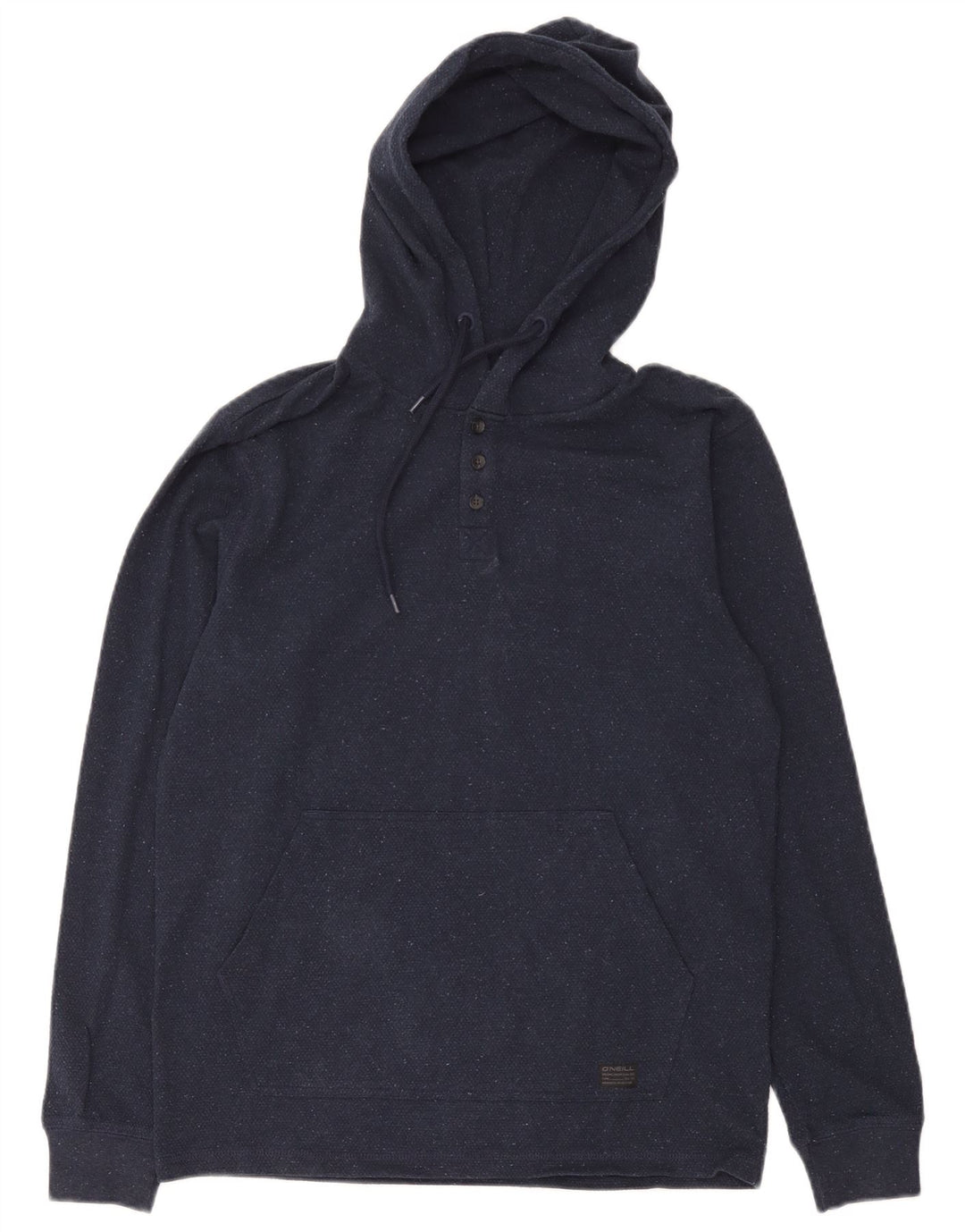 O'Neill Herren-Kapuzenpullover mit Knopfkragen, Größe S, marineblaue Baumwolle