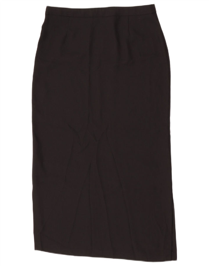 Vintage Damen Midirock W30 Medium Schwarz