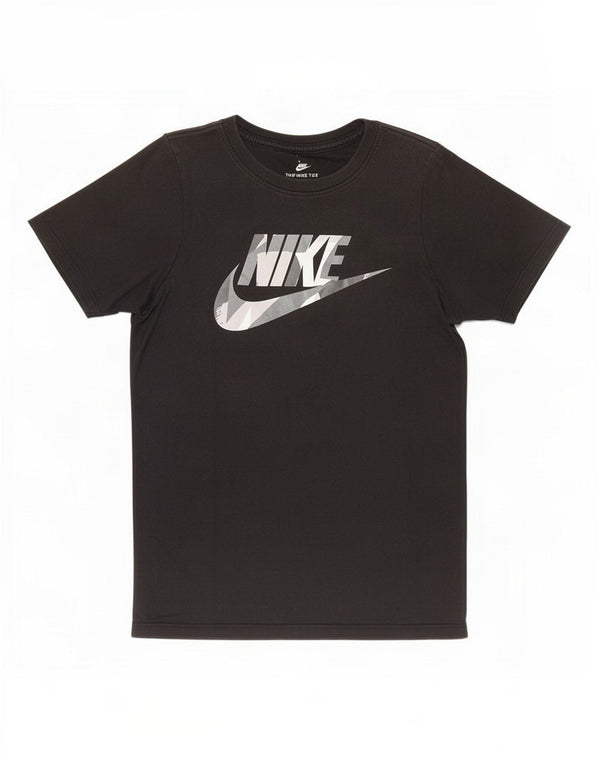 Nike Jungen Athletic Cut Graphic T-Shirt Top, 8–9 Jahre, Größe S, Schwarz