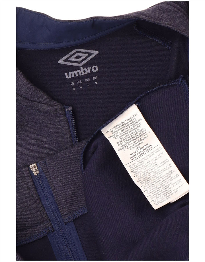 UMBRO Herren-Trainingsanzugoberteil mit Grafik, mittleres Marineblau, Farbblock