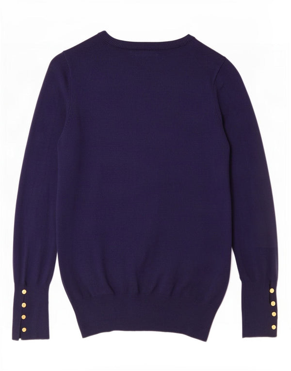 Zara Damen-Cardigan-Pullover UK 10 Small Marineblaue Viskose