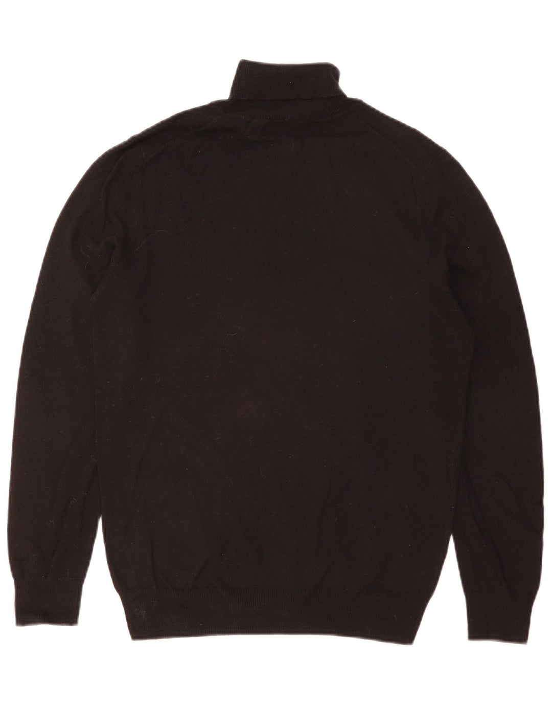 LYLE & SCOTT Herren-Pullover mit Rollkragen, Größe S, schwarze Baumwolle