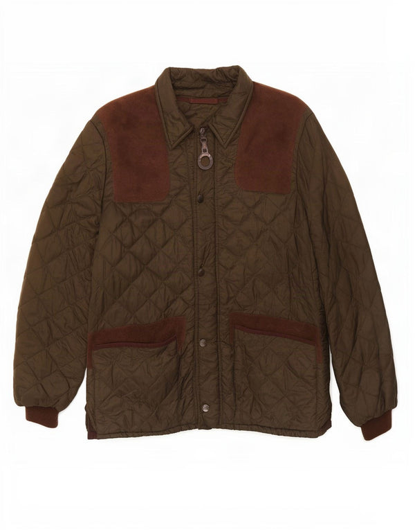 Barbour Herren Steppjacke Größe 42 XL Grüner Farbblock