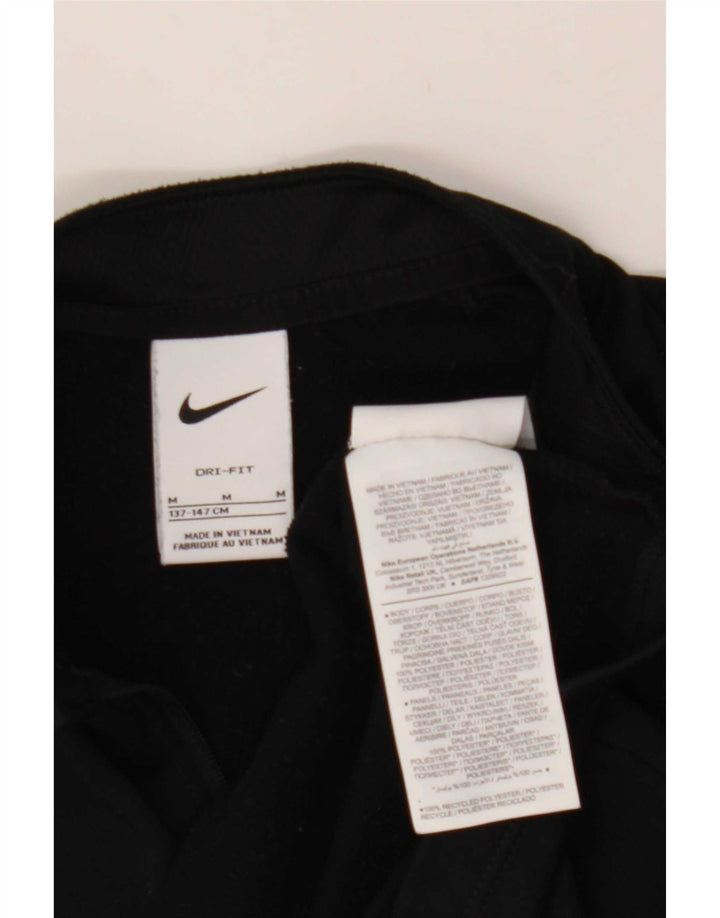 Nike Dri Fit Graphic Pullover-Trainingsanzugoberteil für Jungen, 10–11 Jahre, mittelgroß, Schwarz