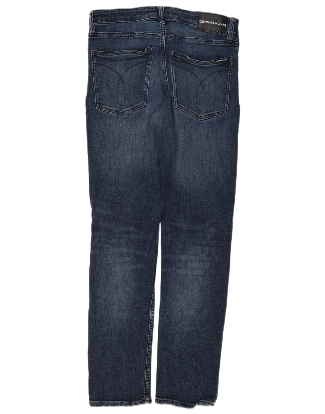 CALVIN KLEIN Herren Etroite Slim Jeans W31 L32 Blaue Baumwolle