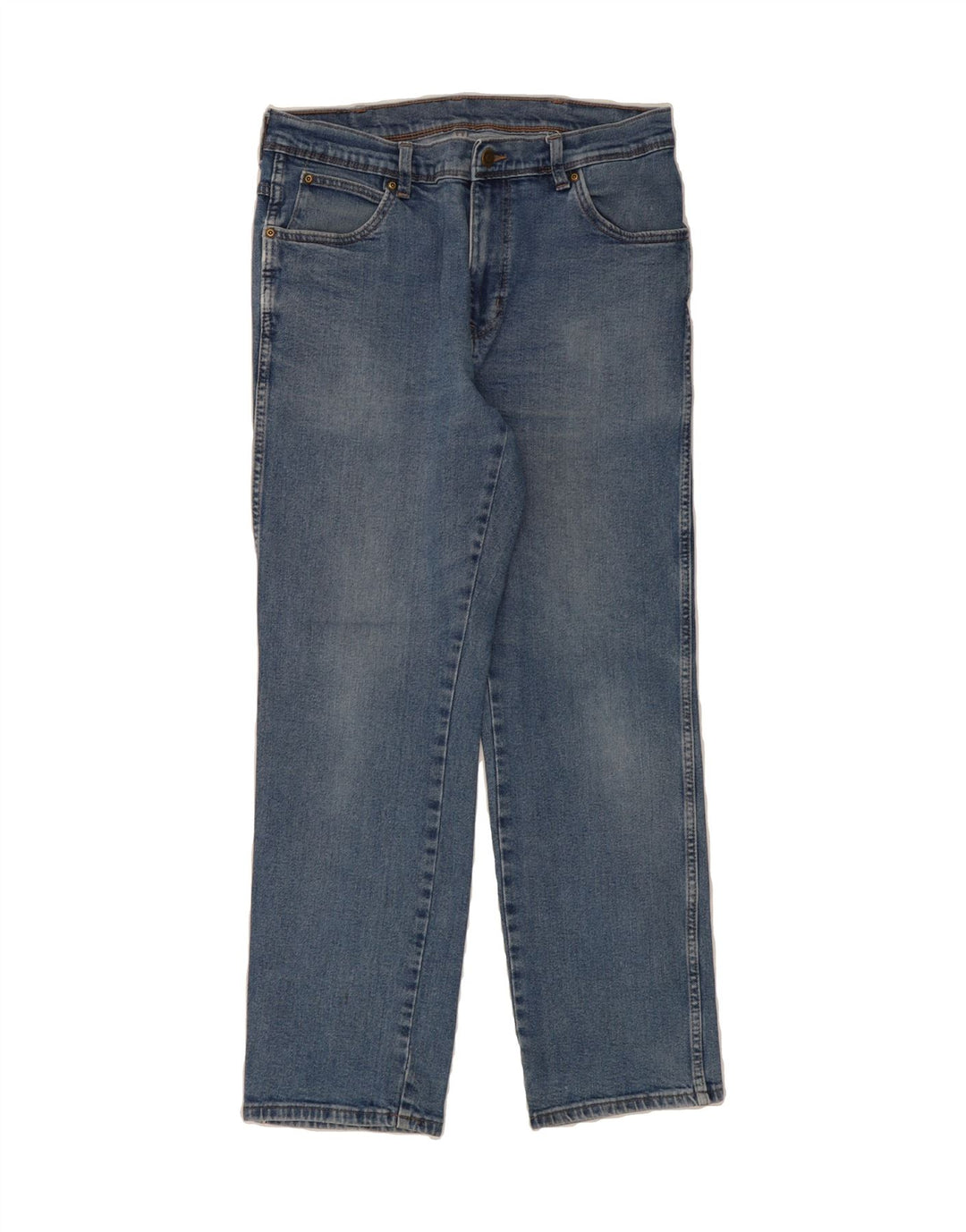 WRANGLER Mens Straight Jeans W34 L30 Blue Cotton Vintage Wrangler and Second-Hand Wrangler from Messina Hembry 