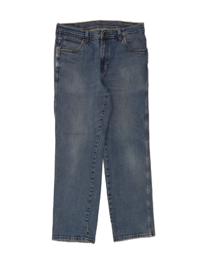WRANGLER Mens Straight Jeans W34 L30 Blue Cotton Vintage Wrangler and Second-Hand Wrangler from Messina Hembry 