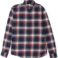 Jack & Jones Herren-Flanellhemd XS, marineblau, kariert, Baumwolle