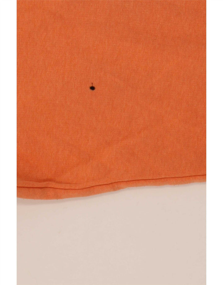 Kappa Herren Graphic Hoodie Pullover Mittelorange Baumwolle