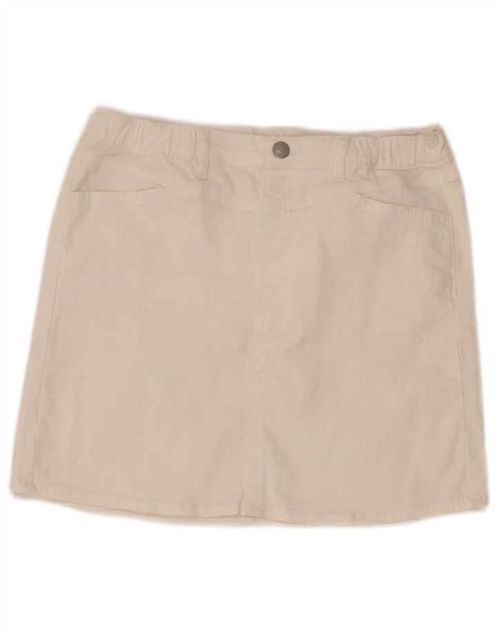 Levi's Damen-Jeansrock mit hoher Taille, W30, Mittelweiß