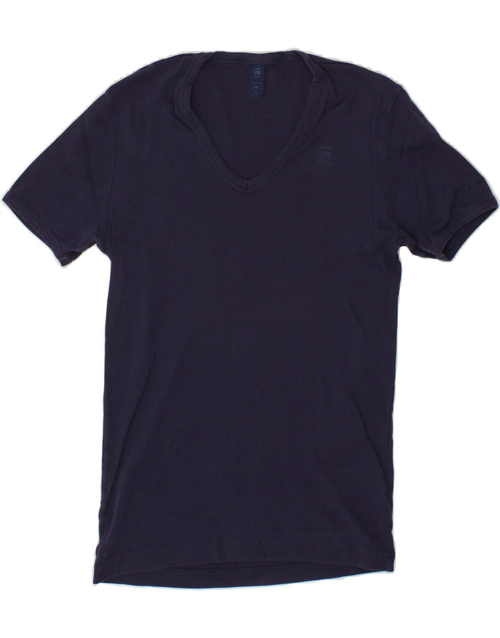 G-STAR Womens T-Shirt Top UK 12 Medium Navy Blue Cotton Vintage G-Star and Second-Hand G-Star from Messina Hembry 