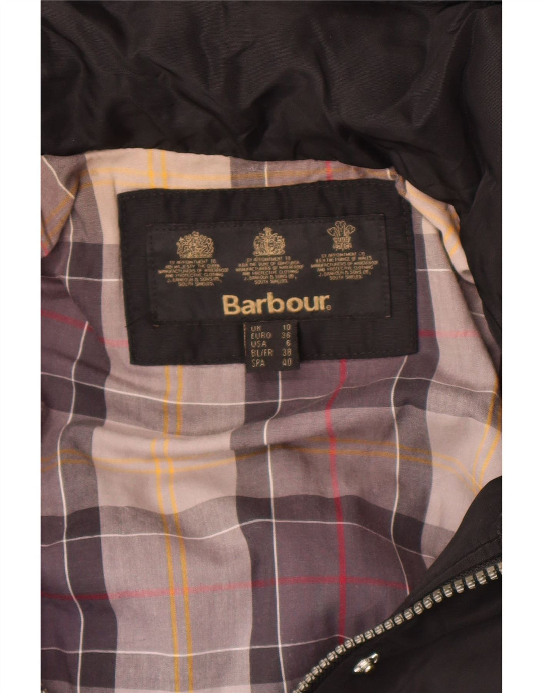 Barbour Damen-Parka mit Kapuze, UK 10, Größe S, Schwarz