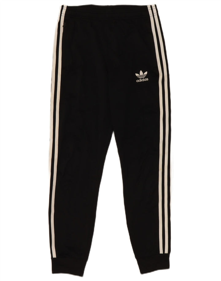 Adidas Jungen-Trainingshose, Jogginghose, 11–12 Jahre, schwarzes Polyester