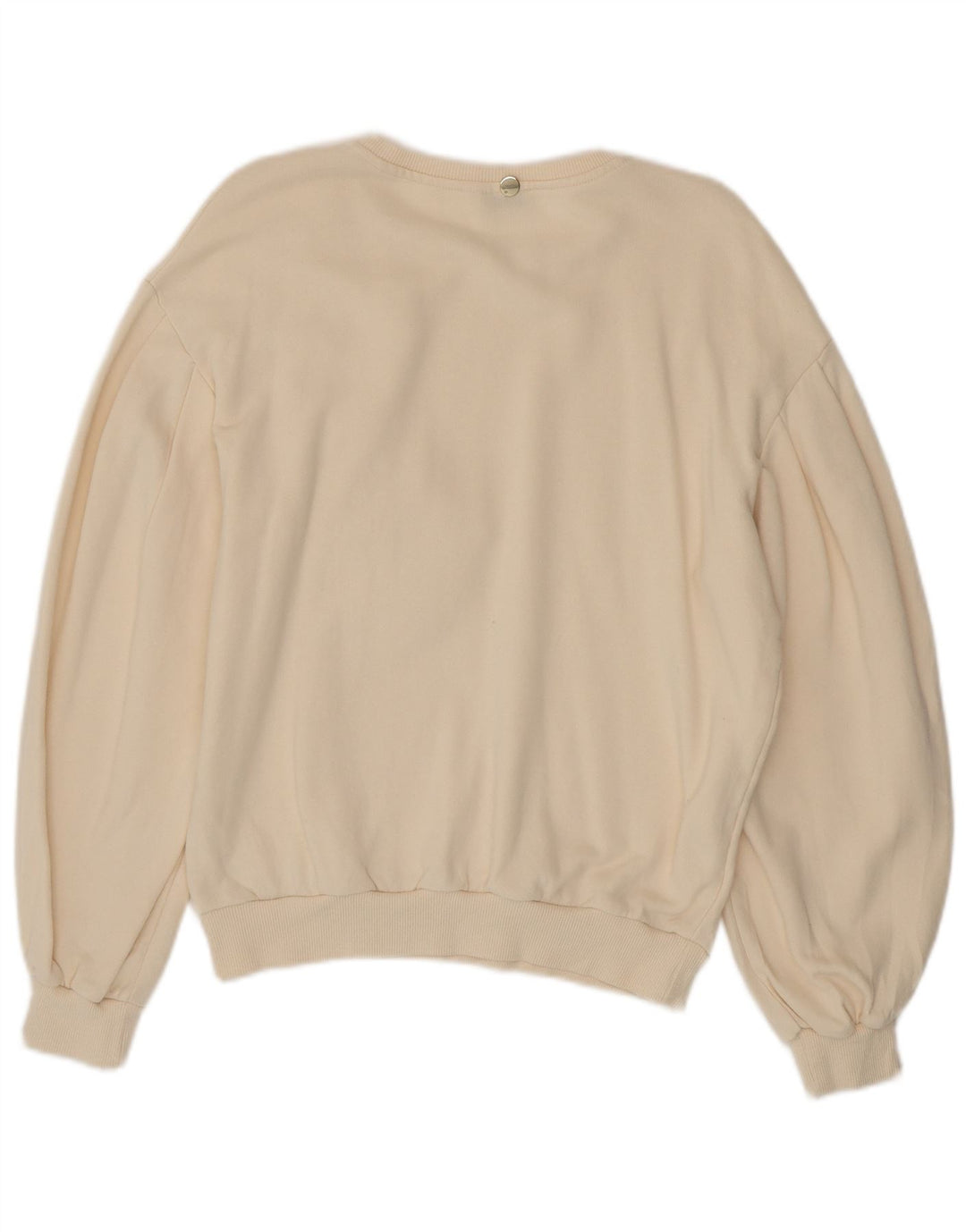 Liu Jo Damen Sweatshirt Pullover UK 14 Medium Off White Floral