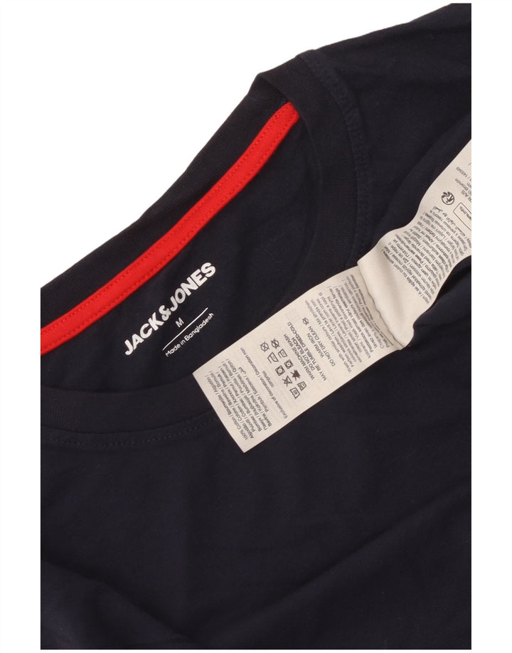 Jack & Jones Herren-Oberteil, langärmelig, mittelblau, Baumwolle