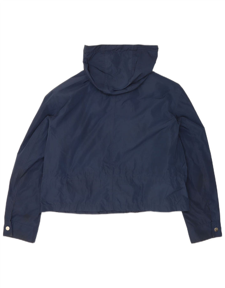 Marks & Spencer Damen-Bomberjacke mit Kapuze, UK 12, mittleres Marineblau